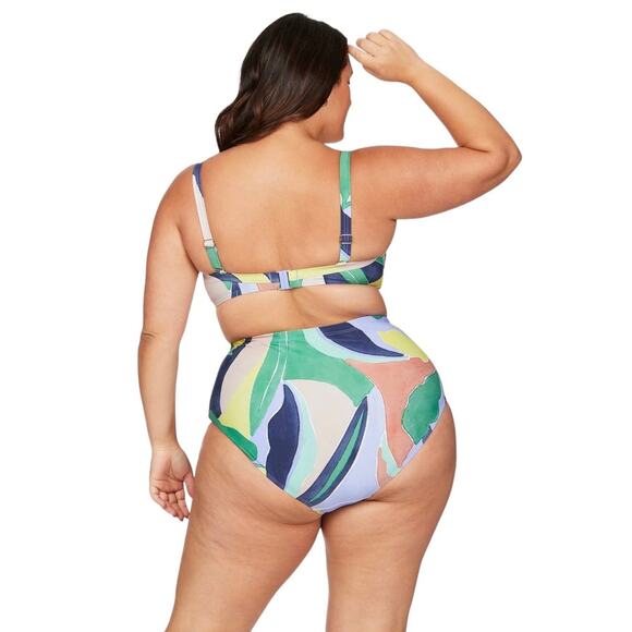 NWT! Artesands L'Avana Multi Botticelli Bandeau Bikini Top - Size 10 - Picture 6 of 13